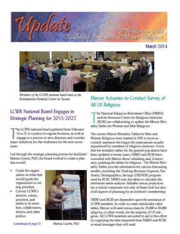 LCWR Newsletter -- March 2014