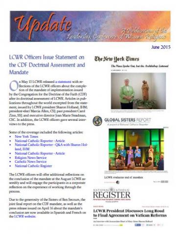 June 2015 LCWR Newsletter