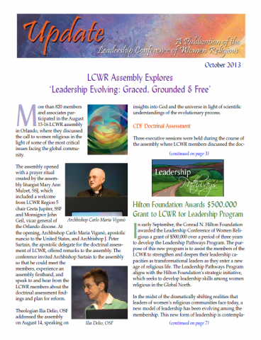 LCWR Newsletter - October 2013