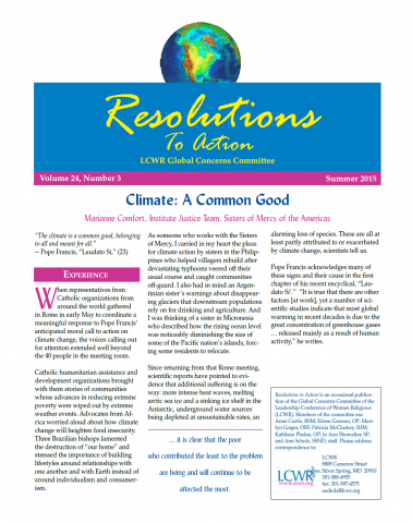Resolutions to Action - Summer 2015