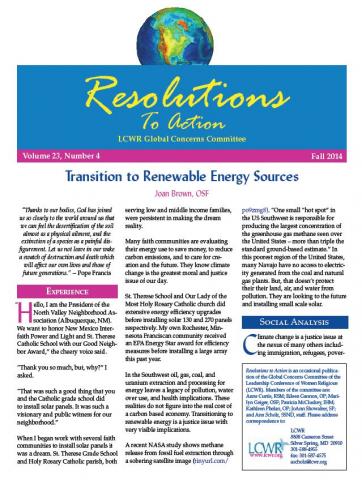 Resolutions to Action - Fall 2014