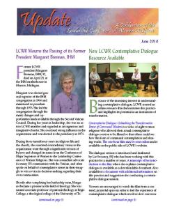 LCWR Newsletter -- June 2016