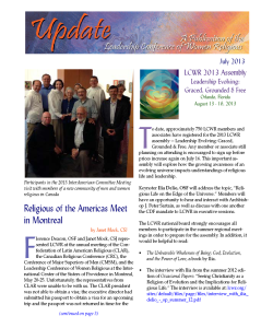 LCWR Newsletter - July 2013