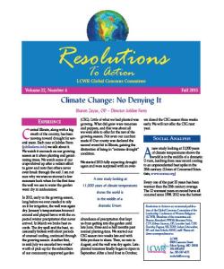 Resolution to Action -- Fall 2013