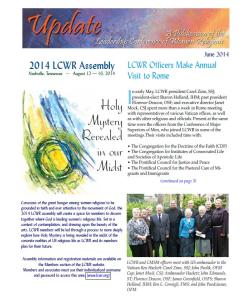 LCWR Newsletter - June 2014