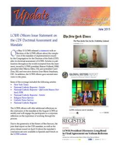 June 2015 LCWR Newsletter