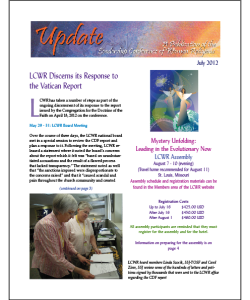 July 2012 LCWR Newsletter