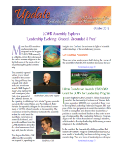 LCWR Newsletter - October 2013